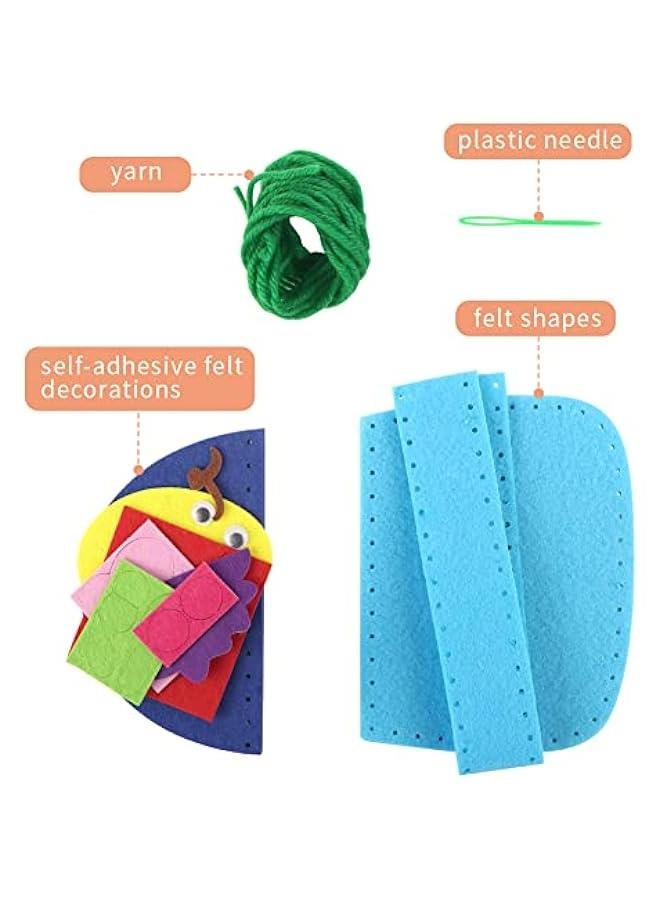 4 Piece Craft Kits for Sewing, Toddler Arts and Crafts Set, Educational DIY Hand Play Toy for Preschool Kids - Image 5