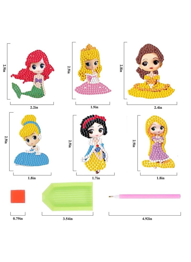 Y&D 5D Diamond Painting Kits for Kids, DIY Dot Diamonds Mosaic Stickers Paint by Numbers Arts and Crafts Boys Children Adult Beginners Princess  - Image 4