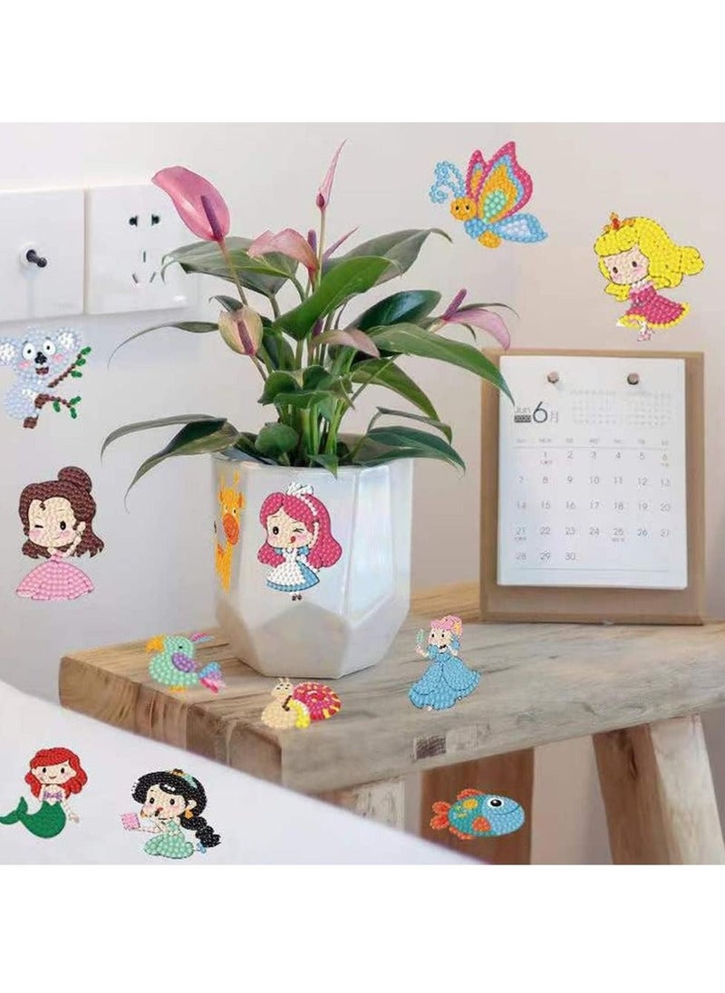 Y&D 5D Diamond Painting Kits for Kids, DIY Dot Diamonds Mosaic Stickers Paint by Numbers Arts and Crafts Boys Children Adult Beginners Princess  - Image 5