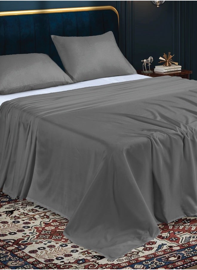 Siesta Zen Siesta Zen Microfiber Flat Sheet – Soft, Breathable, Wrinkle-Resistant – Lightweight & Durable Bedding for All Seasons  - Image 2