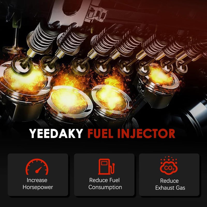 yeedaky Diesel Pencil Fuel Injector 3406B for Caterpillar Cat Engine - Aftermarket Replacement OE#4W7018 - Image 3