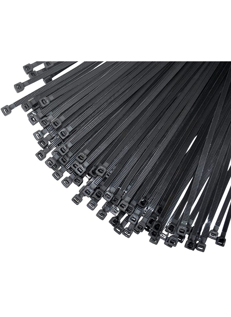 BirdFlee Birdflee Cable Tie 300 Mmx 48 Mm_Black set of 200 Pcs Wire Zip Cable Lock Strong And Durable Zip Locker  - Image 1