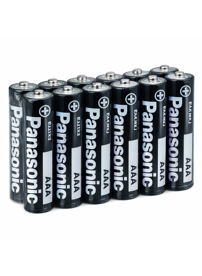 Panasonic Genuine Panasonic AAA Extra Heavy Duty batteries, providing consistent performance and suitable for remote controls, watches, games, and low-power electronic devices (12 pieces) - Image 1