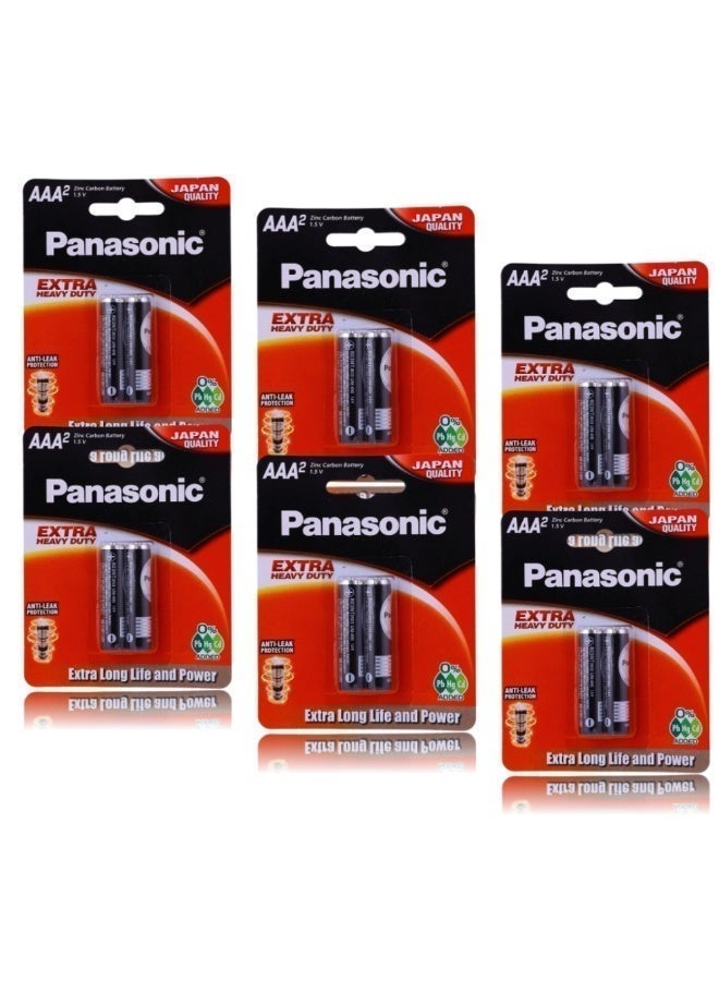 Panasonic Genuine Panasonic AAA Extra Heavy Duty batteries, providing consistent performance and suitable for remote controls, watches, games, and low-power electronic devices (12 pieces) - Image 2