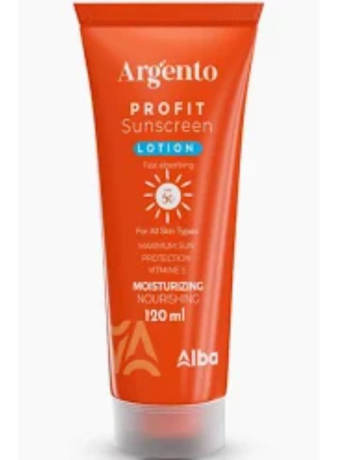 ARGENTO PROFIT SUNSCREEN LOTION 120ML