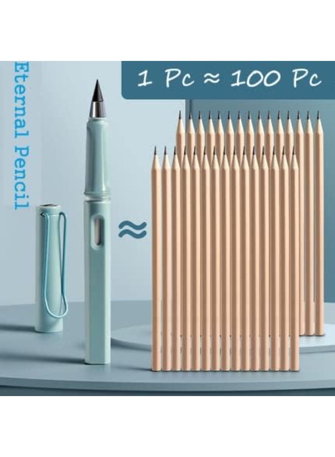Everlasting Pencil Infinite Pencil, Infinity Pencil with Eraser, Inkless Magic Pencils, Portable Reusable Erasable Writing Pencil (3 PCS) Assorted Colors   pn-98 - Image 4