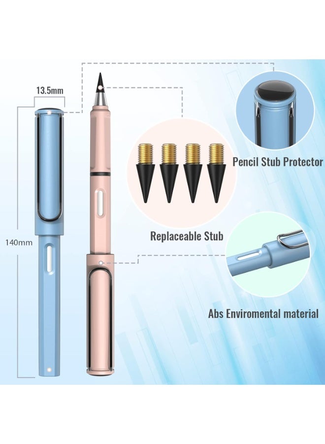 Everlasting Pencil Infinite Pencil, Infinity Pencil with Eraser, Inkless Magic Pencils, Portable Reusable Erasable Writing Pencil (3 PCS) Assorted Colors   pn-98 - Image 2