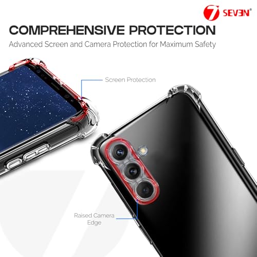 7-Seven 7SEVEN® Back Cover for Samsung Galaxy S23 FE 5G Transparent Mobile Back Case Shock Proof Design Camera Edges Protection Crystal Clear Phone Case Silicon Soft TPU and Flexible Bumper Phone Cover - Image 3