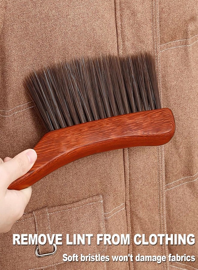 NBGYTECH Hand Broom Soft Bristles Duster with Solid Wood Handle Quick Dusting Brush for Sofa Bed Furniture Musical Instruments (Rosewood) - Image 3