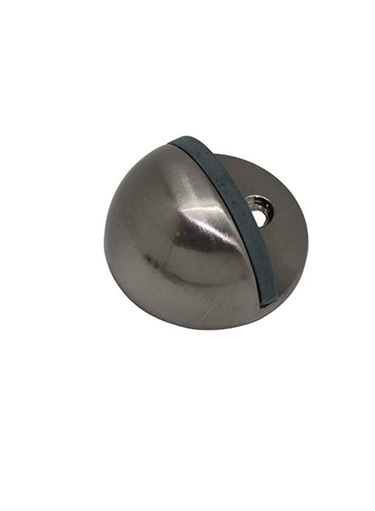 ROBUSTLINE Robustline Door Stopper | Half Round Floor Mount | Heavy Duty Stainless Steel Finish  - Image 1