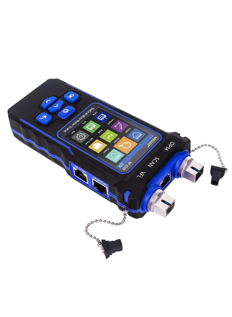 NOYAFA Optical Wire Meter Tracer LCD Digital Network Cable Tester Rechargeable Network Line Finder Multifunctional Wire Tracker PoE Checker with OPM/VFL/CONT/SCAN/Illuminate Function - Image 2