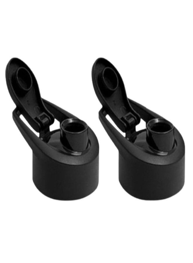 Blazetron 46mm Sipper Bottle Cap Replacement Water Bottle Lid, Black Plastic, Flip-Top Design (30)