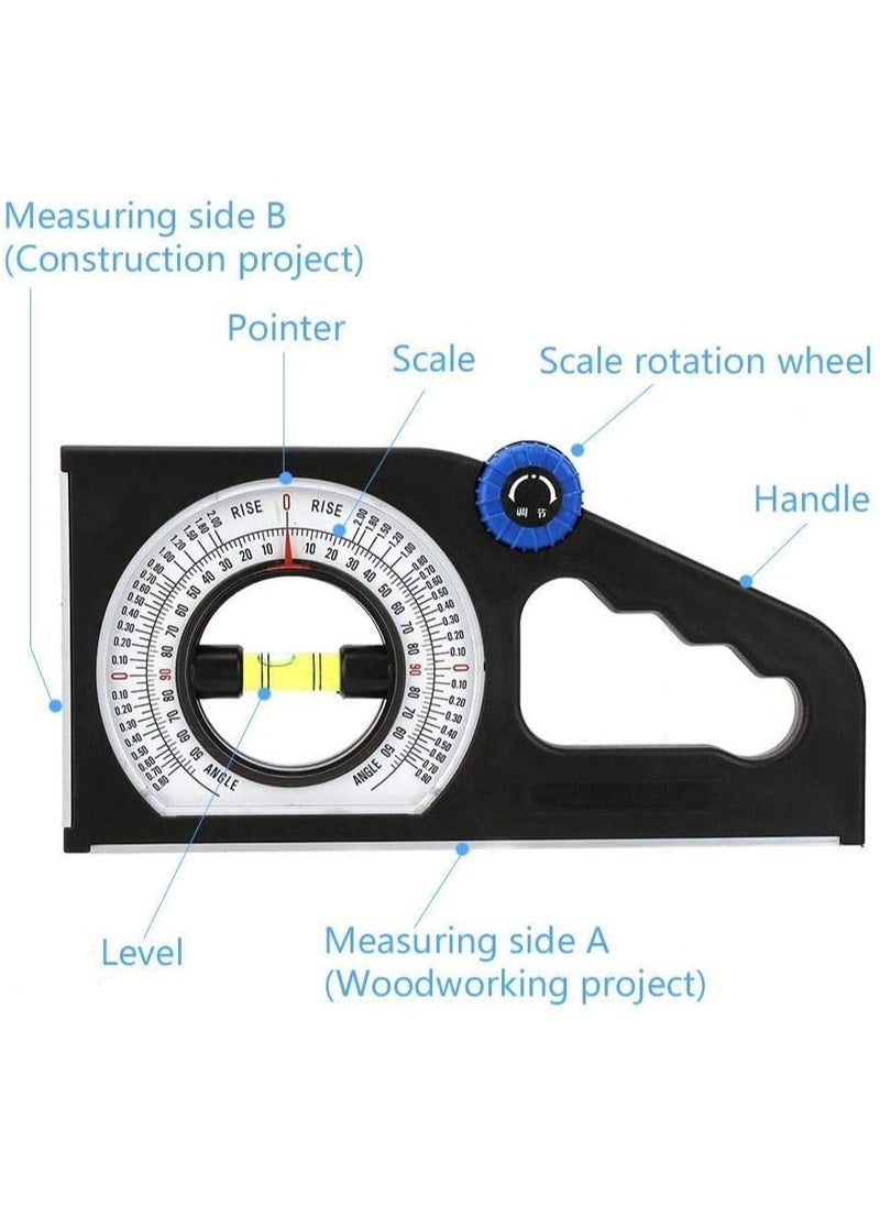 Generic Engineering Inclinometer – Universal Slope Measuring Ruler, Multifunctional Angle Meter, Precision Angle Finder for Construction, Engineering, Surveying & DIY Projects  - Image 5