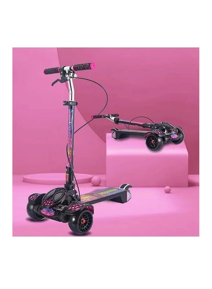 SPIDERMAN Children's Scooter Kids 3 Wheels 4 Adjustable Heights Kids' Kick Scooter With Extra Wide PU Light-Up Wheels - Image 2