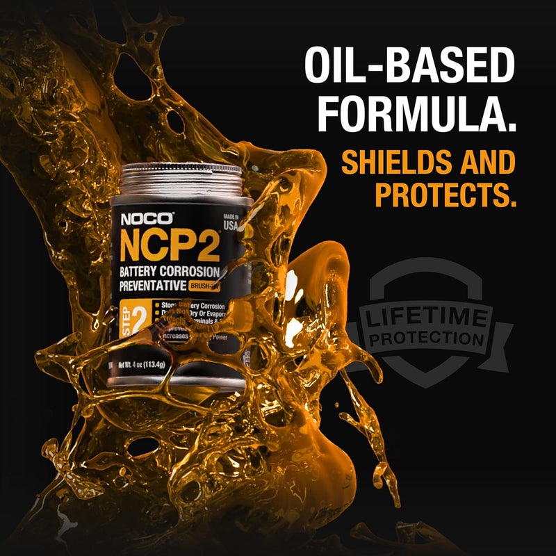 نوكو NCP2 CB104 4 أونصة زيتي يعمل بالفرشاة لمنع تآكل البطارية، مثبط التآكل، وشحم أطراف البطارية - Image 4