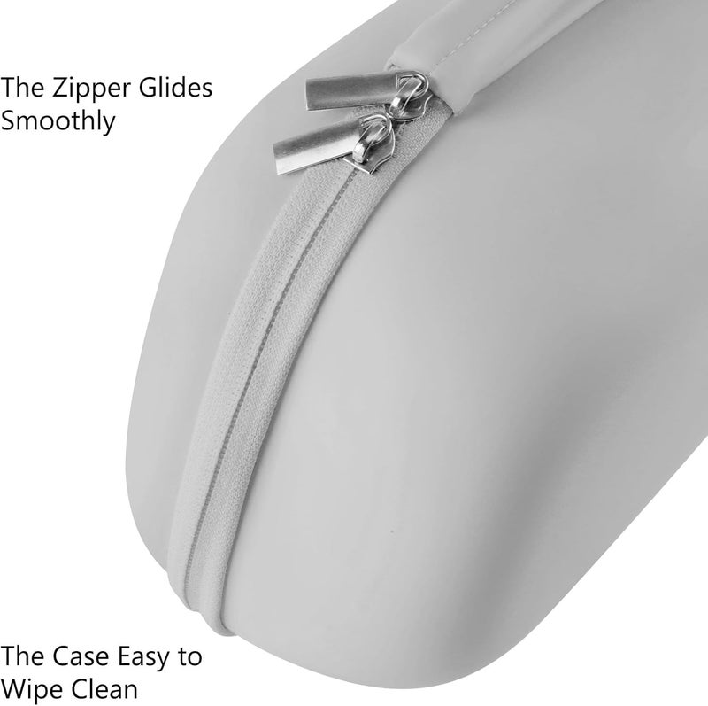Gowing حقيبة حمل مضخات الثدي القابلة للارتداء، حقيبة صلبة مع صينية قابلة للإزالة، حقيبة تخزين مضخة الثدي محكمة الإغلاق، متوافقة مع معظم مضخات الثدي القابلة للارتداء، تحمل 2 مضخات، رمادي - Image 5