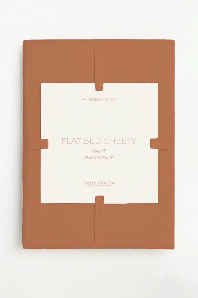 Percale Flat King Bedsheet (TC200)