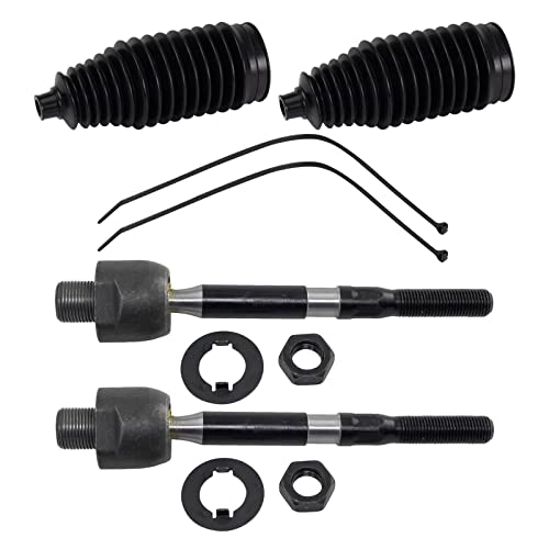 TRQ Front Steering Kit Steering Rack & Pinion Bellow Tie Rod Compatible with 2015-2020 Acura TLX 2013-2017 Honda Accord - Image 1