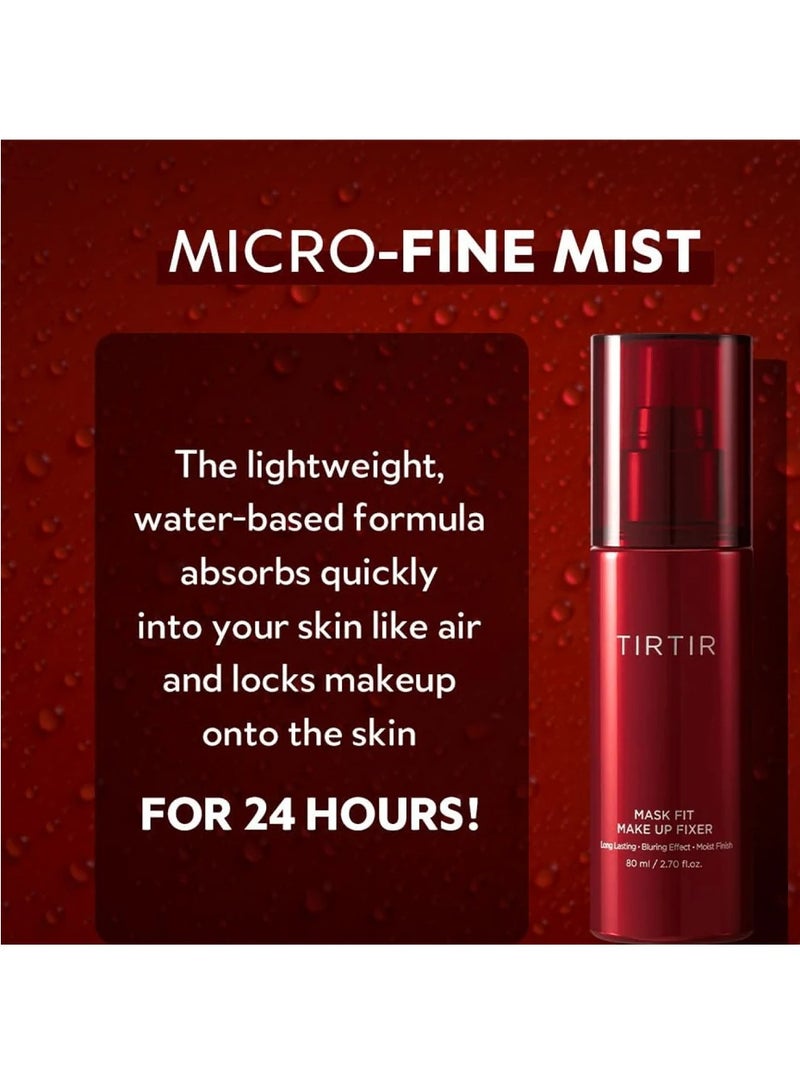 TIRTIR Mask Fit Make-Up Fixer, 24H Long Lasting Makeup Finishing Setting Spray, Lightweight And Non-Greasy, 80ml / 2.7 Fl Oz - Image 4