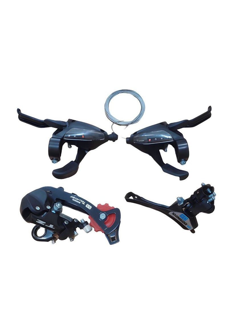 Generic A set of mountain bike speeds and gears  - Image 1