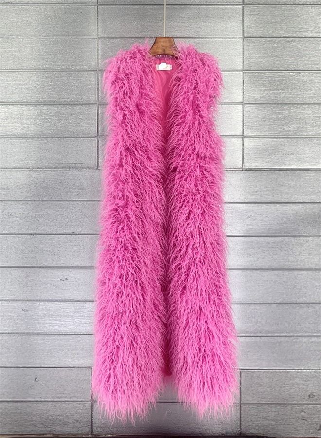 Loquat Extended Faux Fur Warm Vest 