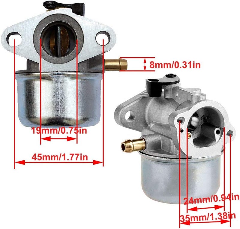 LIYYOO 799868 Carburetor with Air Filter Spark Plug Tune Up Kit Compatible with Briggs & Stratton Craftsman 694882, 698444,498254, 798170, 498170, 49-817-0, 497347, 498966 and 497314.4-7 hp Engines - Image 2