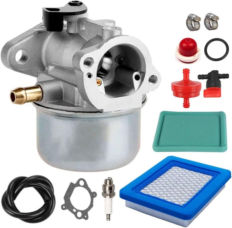 LIYYOO 799868 Carburetor with Air Filter Spark Plug Tune Up Kit Compatible with Briggs & Stratton Craftsman 694882, 698444,498254, 798170, 498170, 49-817-0, 497347, 498966 and 497314.4-7 hp Engines - Image 1