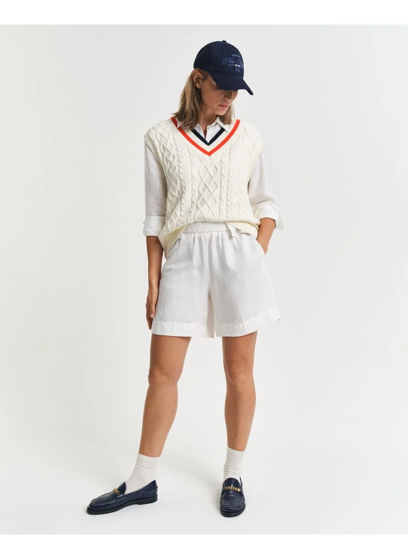 غانت Gant Relaxed Linen Blend Pull On Shorts