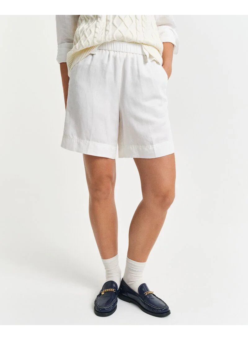 غانت Gant Relaxed Linen Blend Pull On Shorts