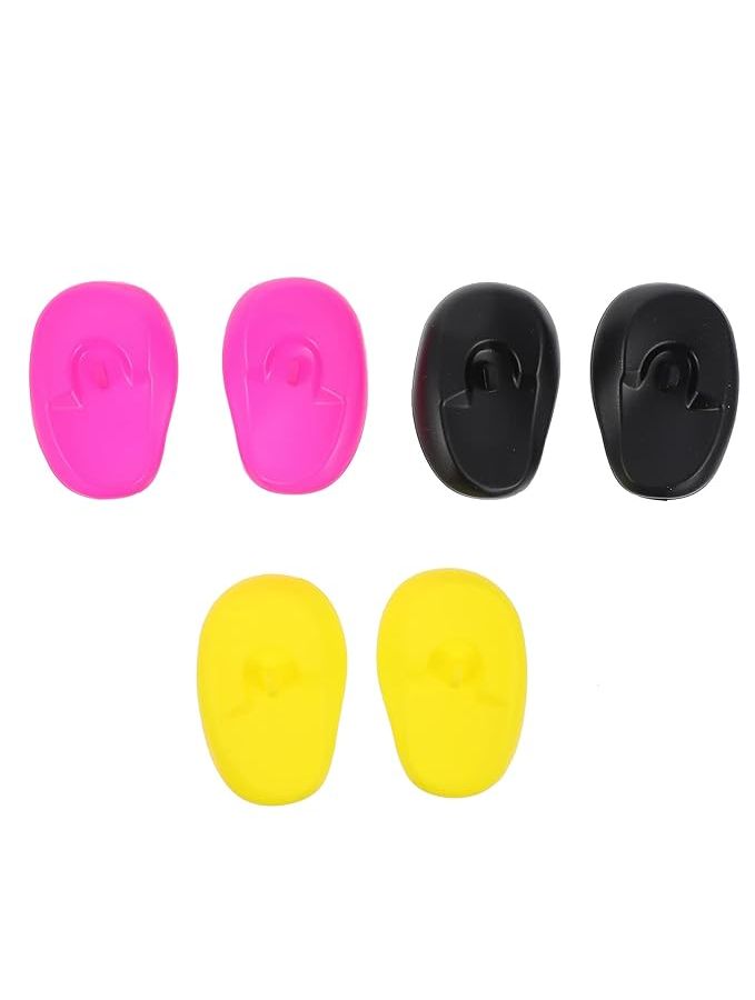 Lurrose Ear Cuff Hair Dye Ear Cover Plastic Earmuffs Protector for Salon Home Shower 6pcs - Image 1