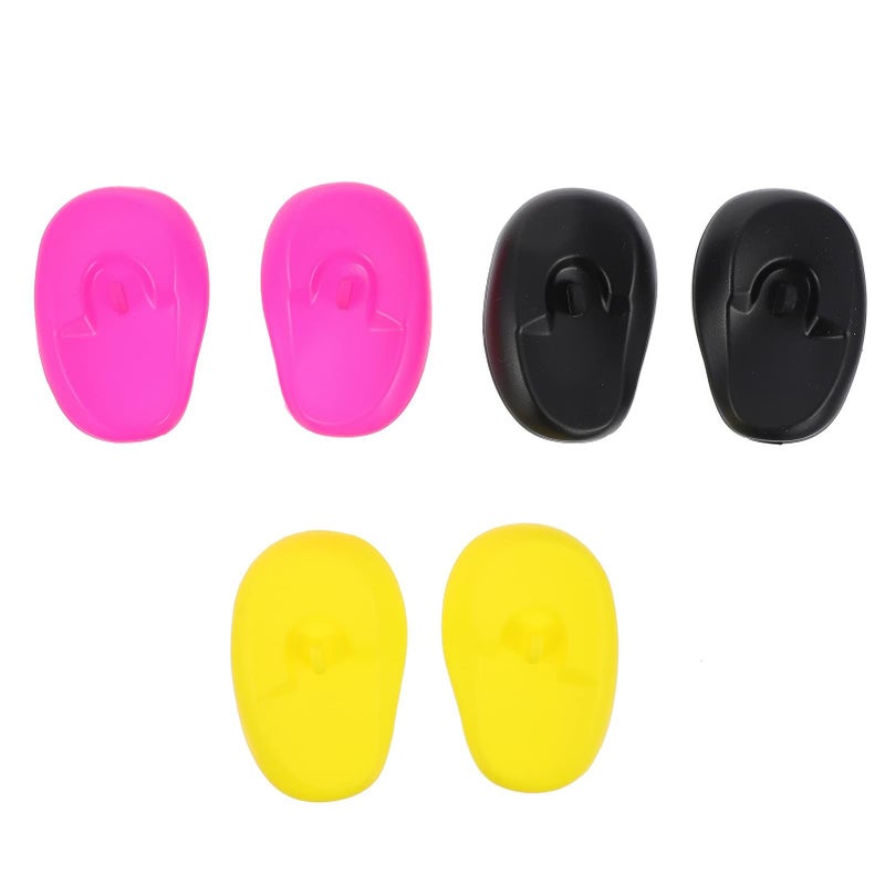 Lurrose Ear Cuff Hair Dye Ear Cover Plastic Earmuffs Protector for Salon Home Shower 6pcs - Image 2