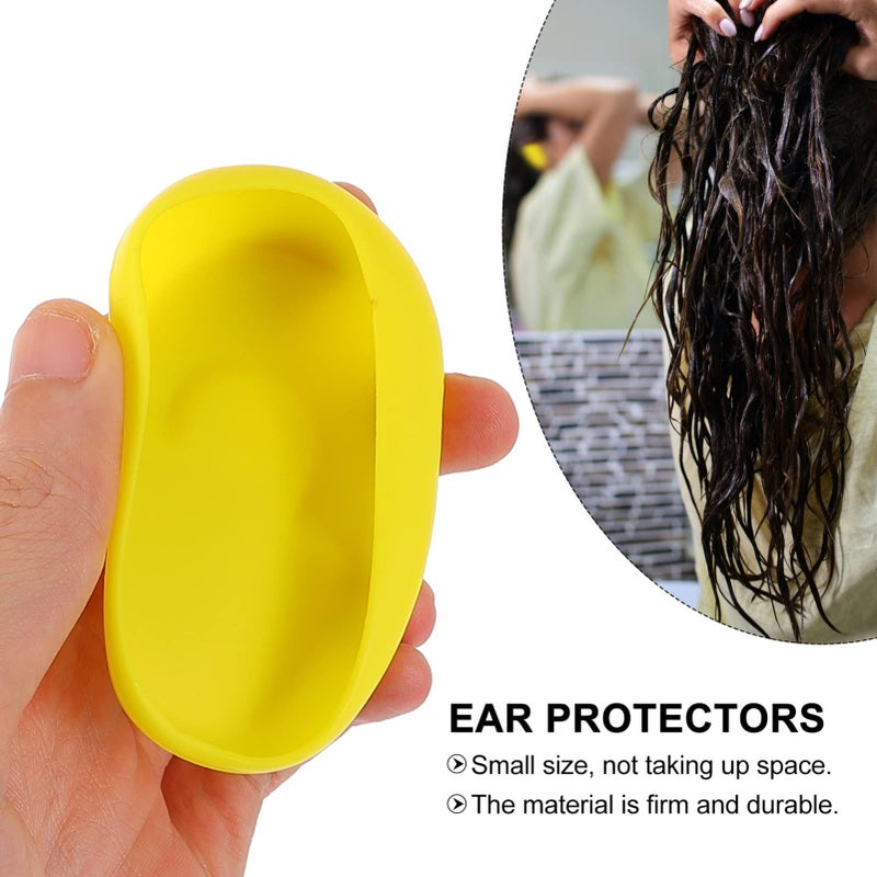 Lurrose Ear Cuff Hair Dye Ear Cover Plastic Earmuffs Protector for Salon Home Shower 6pcs - Image 3