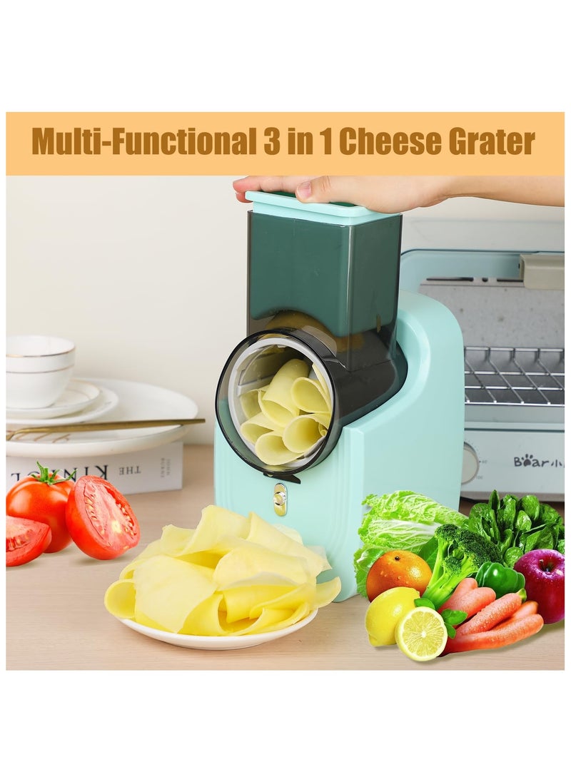 Generic - Electric Cheese Grater, Electric Salad Maker, Multi Grater, Fruit Cutter, Vegetable Slicer, Shredder Food Processor with Multi Cone Blades for Fruit and Vegtables, Stainless Steel, - Image 1