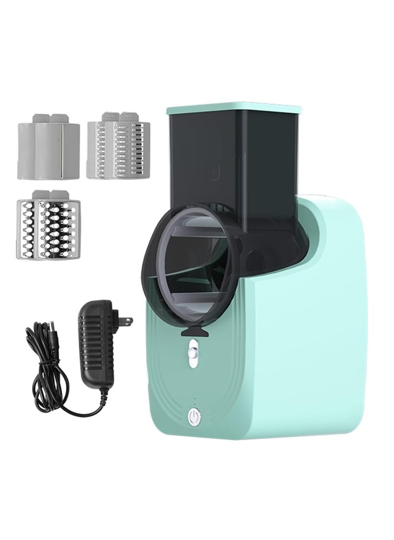 Generic - Electric Cheese Grater, Electric Salad Maker, Multi Grater, Fruit Cutter, Vegetable Slicer, Shredder Food Processor with Multi Cone Blades for Fruit and Vegtables, Stainless Steel, - Image 1