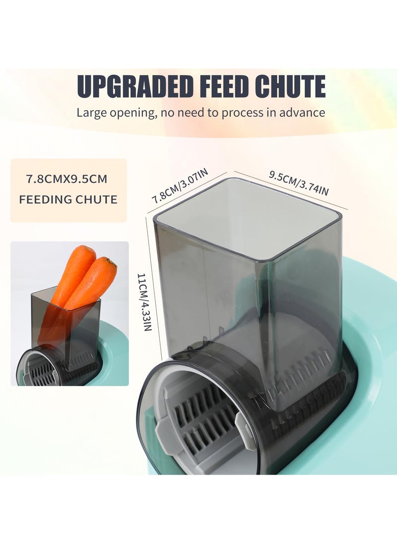 Generic - Electric Cheese Grater, Electric Salad Maker, Multi Grater, Fruit Cutter, Vegetable Slicer, Shredder Food Processor with Multi Cone Blades for Fruit and Vegtables, Stainless Steel, - Image 1