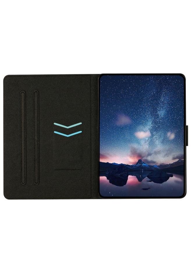 Samsung Galaxy Tab A10.1 T850 Solid Color Crocodile Texture Leather Smart Tablet Case Rose Red