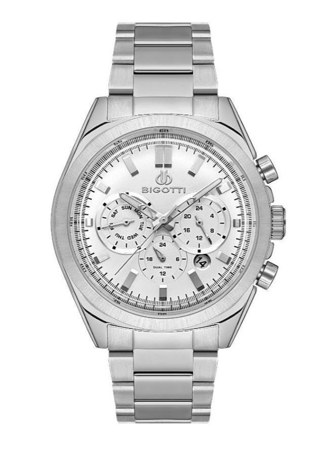 Bigotti - Quotidiano Men Watch | Stainless Steel with Brass Case | Analog | Round Dial | Mineral Glass | Japanese Quartz | Water Resistant 50 Meters - Image 1
