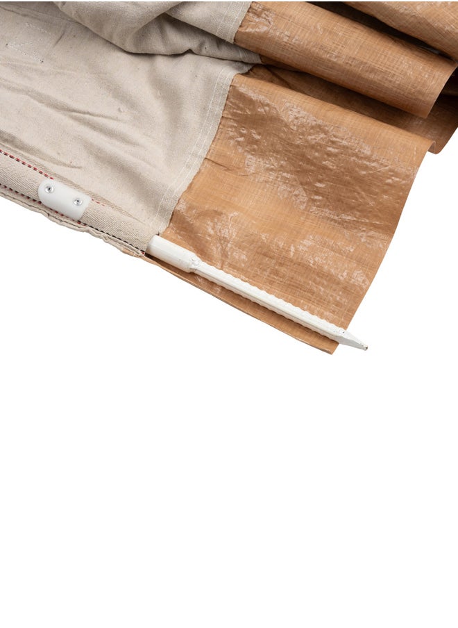 AL SANIDI Camping windbreak for trips, camping air curtain, White, Size 6*1.50 Metre  - Image 4