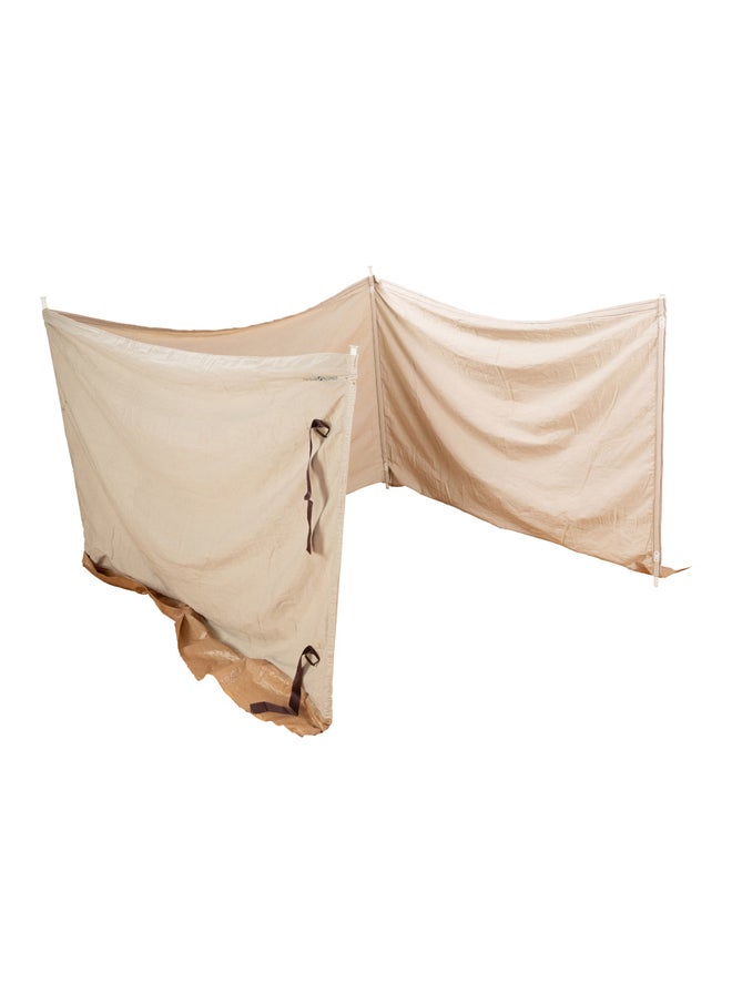 AL SANIDI Camping windbreak for trips, camping air curtain, White, Size 6*1.50 Metre  - Image 3