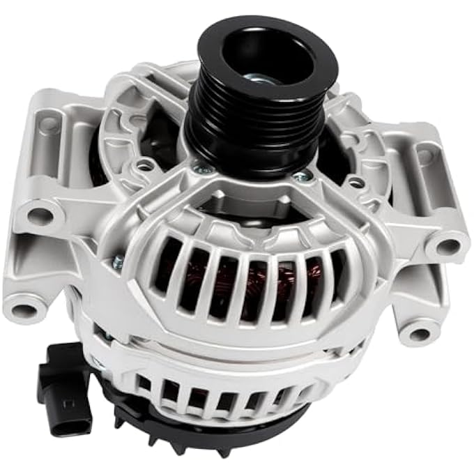 YOMALL Alternator 11215 150Amp 6-Groove Pulley for 2006-2009 C230 2.5L, for 2006-2007 C280 & 2008 C300 & SLK280 & SLK300 3.0L, for 2006-2011 C350 & CLK350 & E350 & SLK350 3.5L 11215N - Image 1