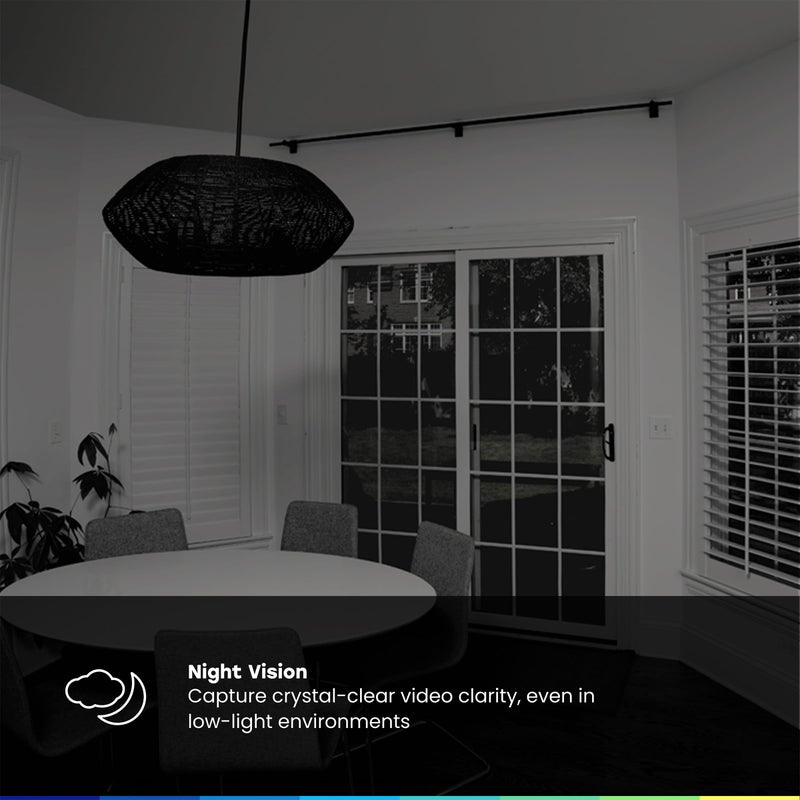 Chamberlain myQ Indoor Plug-in Security Camera Gen 2 â€“ 2K Smart Wi-Fi Camera with Night Vision, Baby and Pet Monitor, Motion Detection and Alerts, 2-Way Audio & App Control, 2 Pack - Image 3
