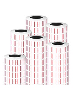 Y&D SYOSI Price Labels Paper, White Pricemarker Label Stickers Fit Most of Tag Machines (Mx-5500, M5500, HG979) for Office, Retail Shop or Organization Marking, 15000 Pcs 30 Rolls  - Image 1