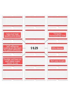 Y&D SYOSI Price Labels Paper, White Pricemarker Label Stickers Fit Most of Tag Machines (Mx-5500, M5500, HG979) for Office, Retail Shop or Organization Marking, 15000 Pcs 30 Rolls  - Image 4
