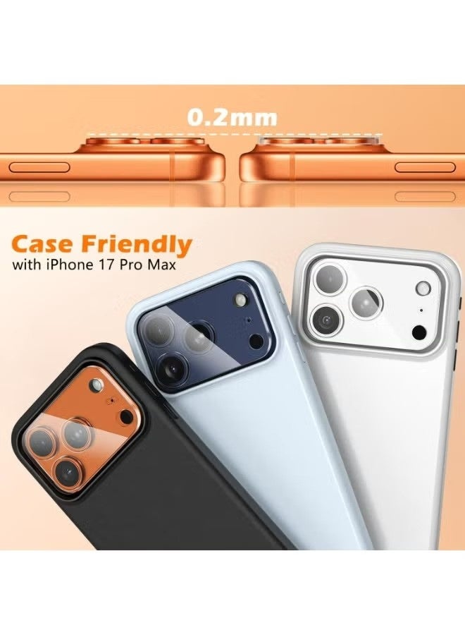 جيماتور حامي عدسة الكاميرا لـ iPhone 17 Pro Max زجاج شفاف عالي الوضوح - شفاف - Image 2