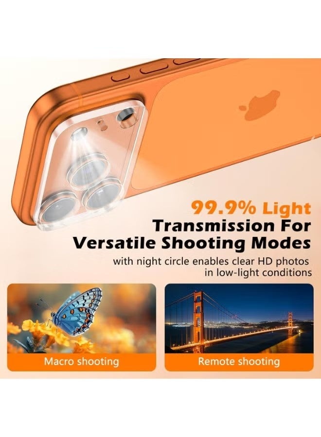 جيماتور حامي عدسة الكاميرا لـ iPhone 17 Pro Max زجاج شفاف عالي الوضوح - شفاف - Image 3