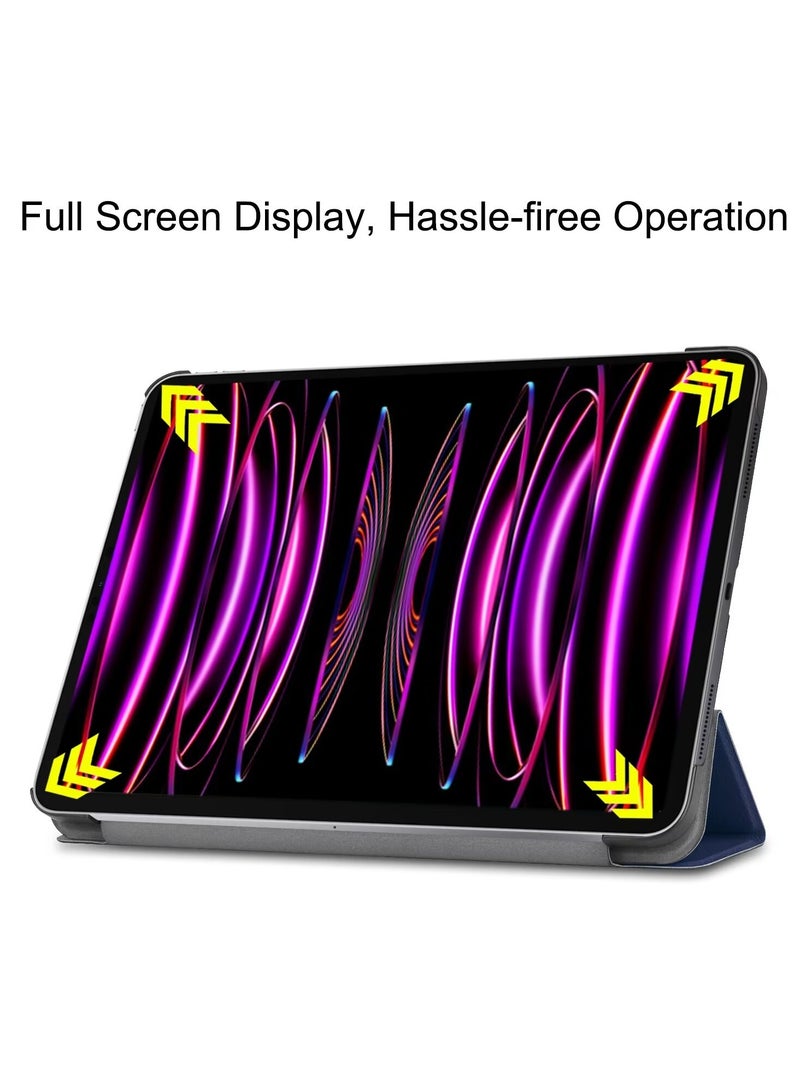 Arabest Slim Hard Shell Smart Cover Case for iPad Air 13-Inch M2 M3 2024 2025 Auto Wake Sleep Blue - Image 4