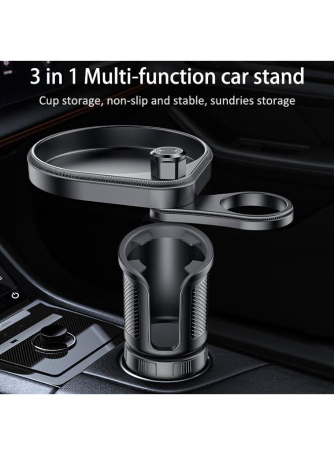 Yesido C180 3 in 1 Car Multi-function Tray Water Cup Holder(Black) - Image 2