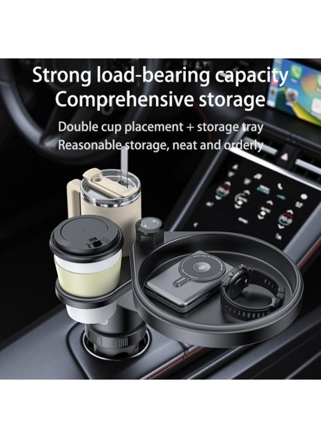 Yesido C180 3 in 1 Car Multi-function Tray Water Cup Holder(Black) - Image 4