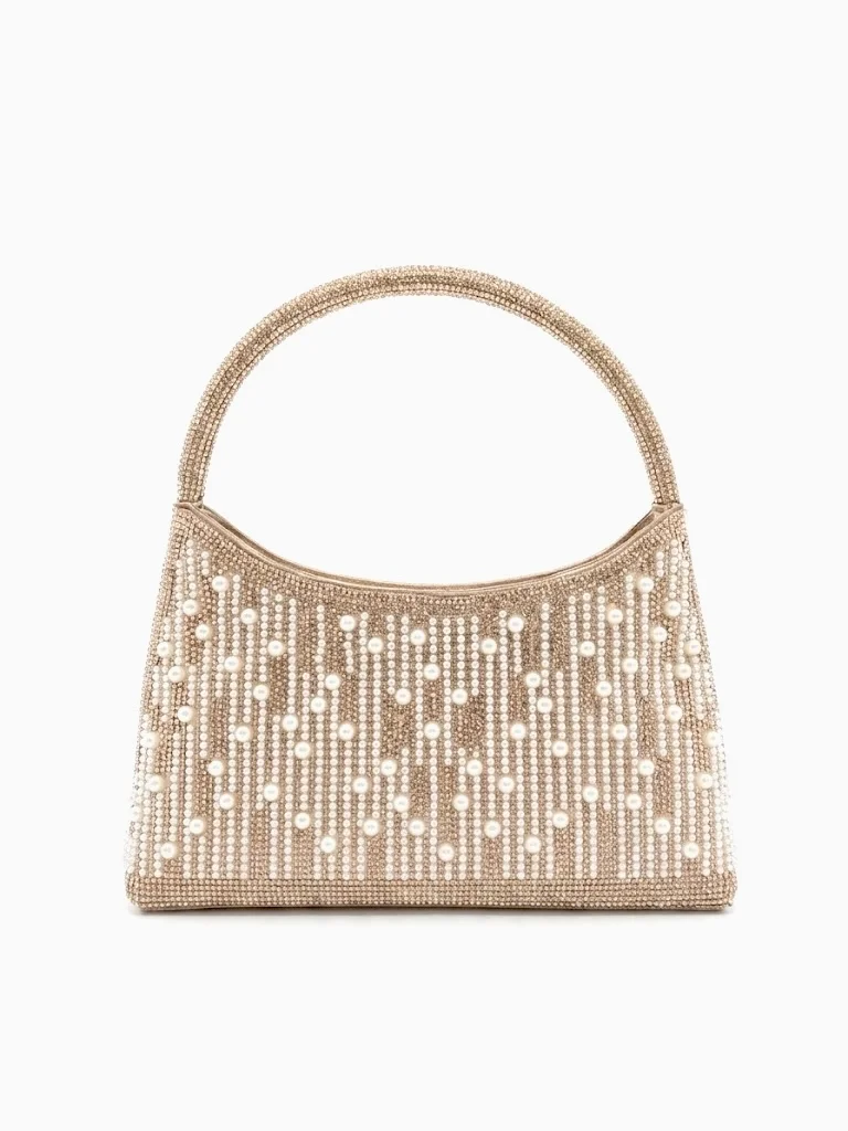 Viny Viny Crystal Pearl Top Handle Bag