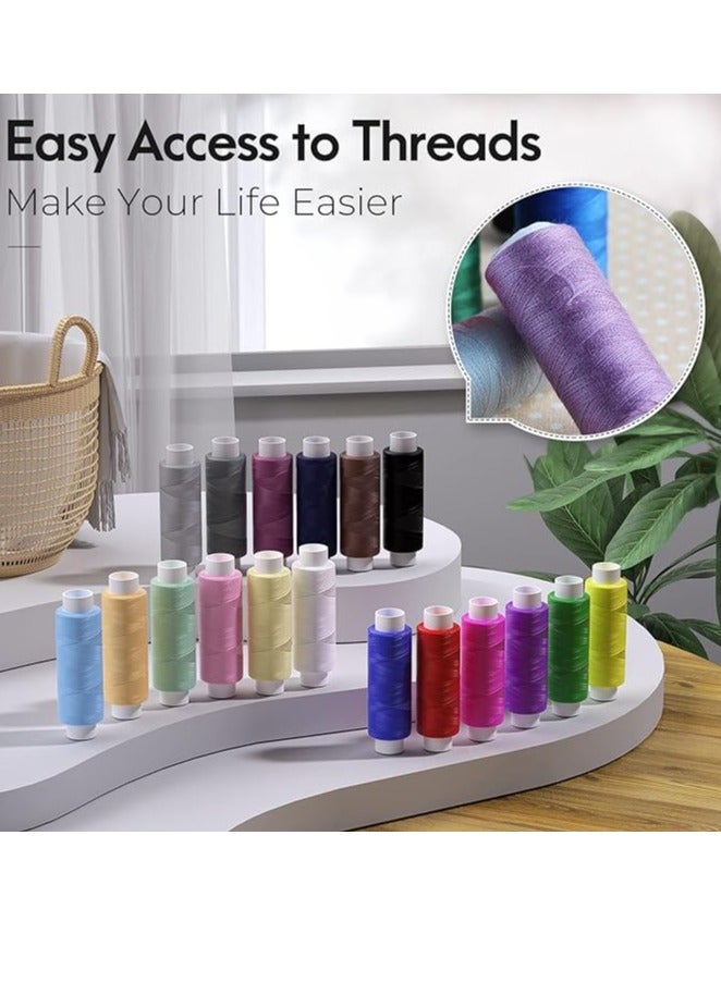 Sewing Kit Gifts for Grandma, Mom, Friend, Adults Beginner Kids Traveler, Portable Sewing Supplies Accessories with Case Contains Thread, Needle, Scissors, Measure Tape, Thimble etc  - Image 3